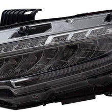 Drivers LED Headlight w/LED Daytime Running Light Assembly for 16-19 Honda Civic