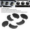 KIMISS 6Pcs Carbon Fiber Interior Air Vent Outlet Trim Sticker Fit for Mustang 2014-2018