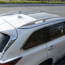 Kingcher Roof Rails Fit for Toyota Highlander Kluger 2014 2015 2016 2017 2018 2019 Silver Baggage Luggage Roof Rails Rack Bar