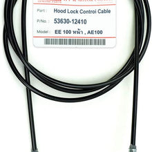 Nonstops Hood Bonnet Lock Release Control Cable Black Fits Toyota Corolla 1991 2000