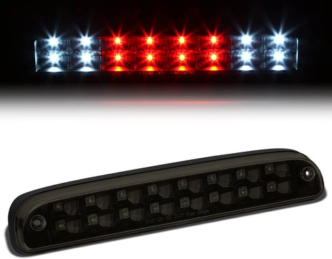 Tinted Dual Row LED 3rd Tail Brake Light Cargo Lamp Replacement for Ford F250 F350 Super Duty 99-16 Mazda B-Series 94-10