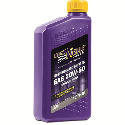 Royal Purple 06250-6PK API-Licensed SAE 20W-50 High Performance Synthetic Motor Oil - 1 qt. (Case of 6)