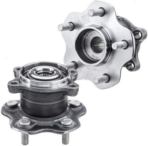 QJZ [2-Pack/Pair] 512535 - REAR Wheel Hub Bearing Assembly Compatible with [AWD Models ONLY] [Nissan] 2014-17 Juke, 2017-19 Qashqai, 2014-19 Rogue, 2014-15 Rogue Select, 2017-19 Rogue Sport