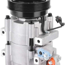 AC Compressor & A/C Repair Kit, Air Condition Compressor Replacement Part Fit for Hyundai Santa Fe V-6 2.7L 2001-2006 CO10957SC