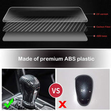 Peopop Carbon Fiber ABS Gear Shift Knob Cover Trim Fit for 10th Gen Civic Automatic Transmission Honda Civic Sedan 2016 2017 2018 2019 2020 (Black)