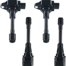 A-Premium Ignition Coils Pack for Nissan Altima Rogue Sentra Tiida Versa X-Trail FX50 M56 4-PC Set
