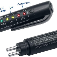 LANGYINH Brake Fluid Tester Pen,Auto Brake Oil Testing Pen with 5 LED Indicators,Support DOT3 DOT4 DOT 5 Auto Detector