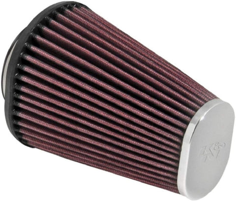 K&N Universal Clamp-On Air Filter: High Performance, Premium, Replacement Engine Filter: Flange Diameter: 2.4375 In, Filter Height: 6 In, Flange Length: 0.625 In, Shape: Oval Straight, RC-3680