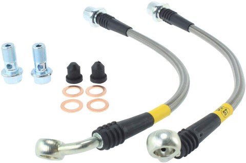 StopTech 950.44507 Stainless Steel Braided Brake Hose Kit Rear Stainless Steel Braided Brake Hose Kit