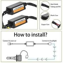 Mdatt 9005/9006/9012 LED Decoder Kit Headlight Canbus Error Free Anti Flickering Resistor Decoder - 1Pair