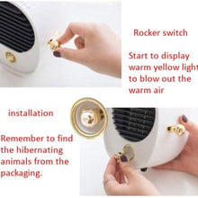 Zyyqt Mini Heater, Desktop Heater, Home Bedroom Speed Mute, Silent Energy-Saving Dormitory Electric Heater (Color : White)