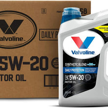 Valvoline Daily Protection SAE 5W-20 Synthetic Blend Motor Oil 5 QT, Case of 3