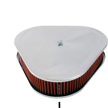 Spectre Performance 47502 hpR Red 14" x 3" Triangular Air Cleaner with Chrome Plated Lid