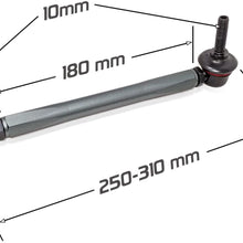 Godspeed SB-TR-180-10_02 Adjustable Front Sway Bar Links, Compatible With BMW M3 E46 2001-2006