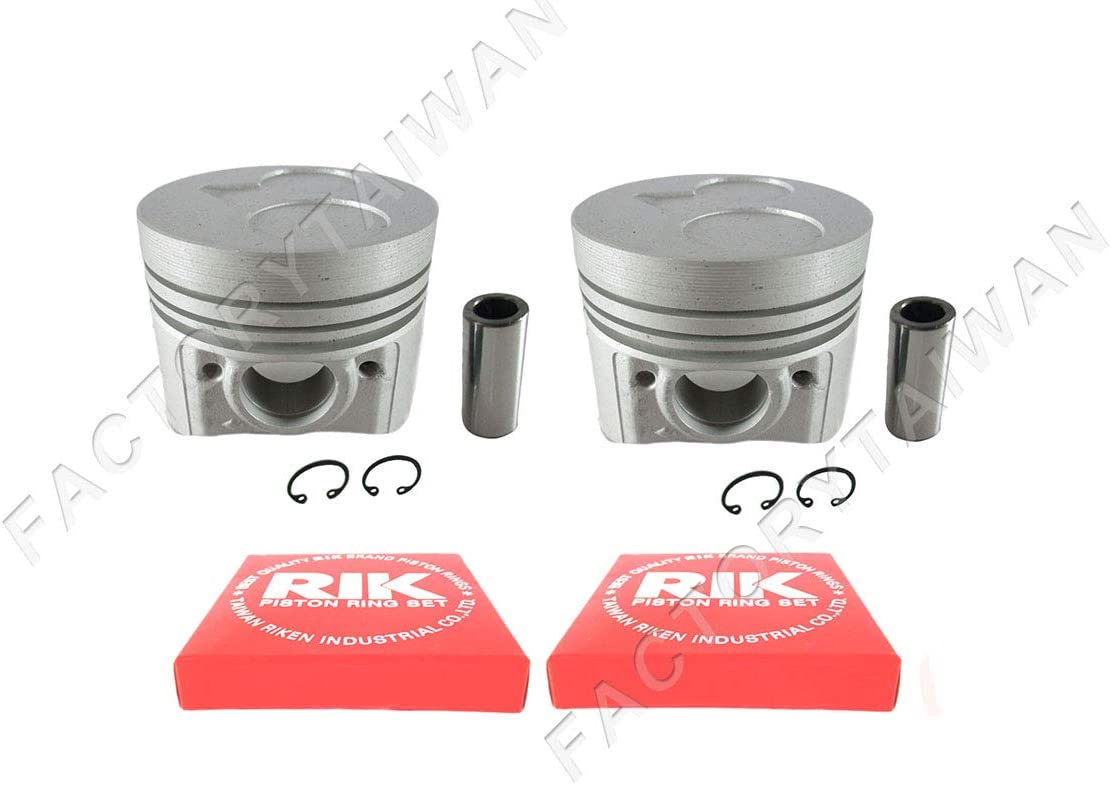 Piston + Ring Kit Set Oversize (+0.50mm) 67.5mm for Kubota Z482 x 2 PCS