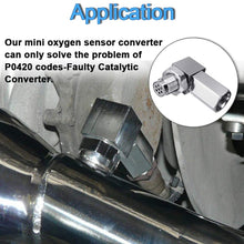 90 Degree Oxygen O2 Sensor Socket Real Mini Catalytic Converter 201 Stainless