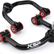 KSP Upper Control Arm Suspension Kit Tubular Black Fit For F-150, Alignment Lift 0 to 2” for 2004-2020 F150, V2.0 (0-2" Control arm for F-150)