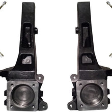 QSA 4" Lift Spindles (2WD ONLY) + Extended Brake Lines. Compatible with: 2005-2018 Toyota Tacoma (6 Lug/Prerunner)