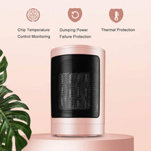 Zyyqt Desktop Heater，1500W Household Ceramic Electric Space Heater with Thermostat and Safety Protection, PTC Ceramic Heater, 3 Modes (Color : Pink, Size : B)
