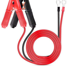 Nilight GA-ACC-01 2 Pcs 30A Alligator Clips Booster Jumper Cable for Car Battery Charging Charger, 6 mm Copper Terminal