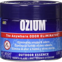 Ozium Oziu Regular Smoke & Odors Eliminator Gel. Home, Office and Car Air Freshener 4.5oz (127g), Outdoor Essence Scent (4 Pack)