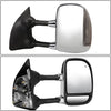 Replacement for Super Duty F250-F550 Heated Power Signal Extendable Chrome Towing Side+Corner Blind Spot Mirror