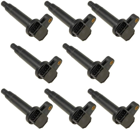 8 PCS Ignition Coil For V8 4.7L 4.3L 03-09 4RUNNER / 01-09 SEQUOIA / 00-09 TUNDRA - 03-08 GX470 / 98-07 LX470 / 01-07 GS430 / 01-06 LS430 / 02-08 SC430