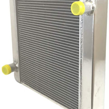 ZM Aluminum Racing Radiator For Ford Mopar 22" x 19" x 3 1/4" 2 Row Single Pass