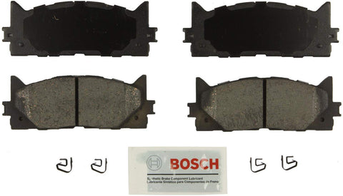 Bosch BE1293 Blue Disc Brake Pad Set for Lexus: 2013-15 ES300h, 2007-15 ES350; Toyota: 2008-15 Avalon, 2007-15 Camry - FRONT