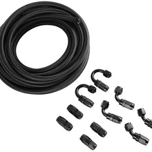 OSIAS 16Ft 6AN Nylon and Stainless Steel Braidied Oil Gas Feul Line