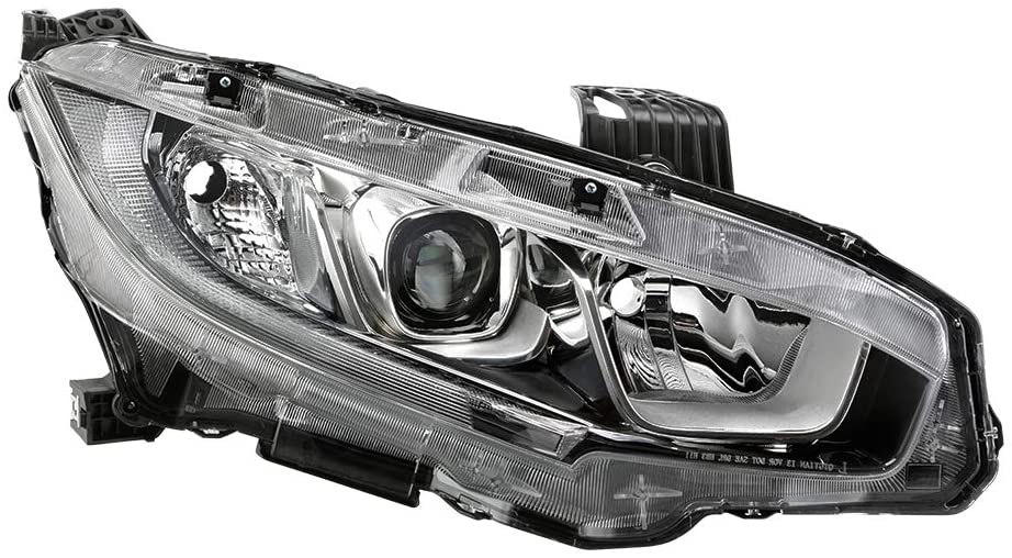 Jdragon Compatible with 16-18 Civic 2dr/4dr Headlight Replacement Passenger/Right Side DX/EX-L/LX/EX