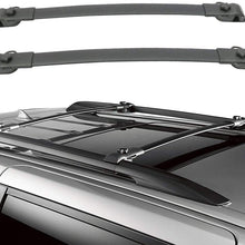IKON MOTORSPORTS, Roof Rack Cross Bars Compatible With 2011-2020 Toyota Sienna, Factory Style Aluminum Black Pair Luggage Carrier, 2012 2013 2014 2015 2016 2017 2018 2019