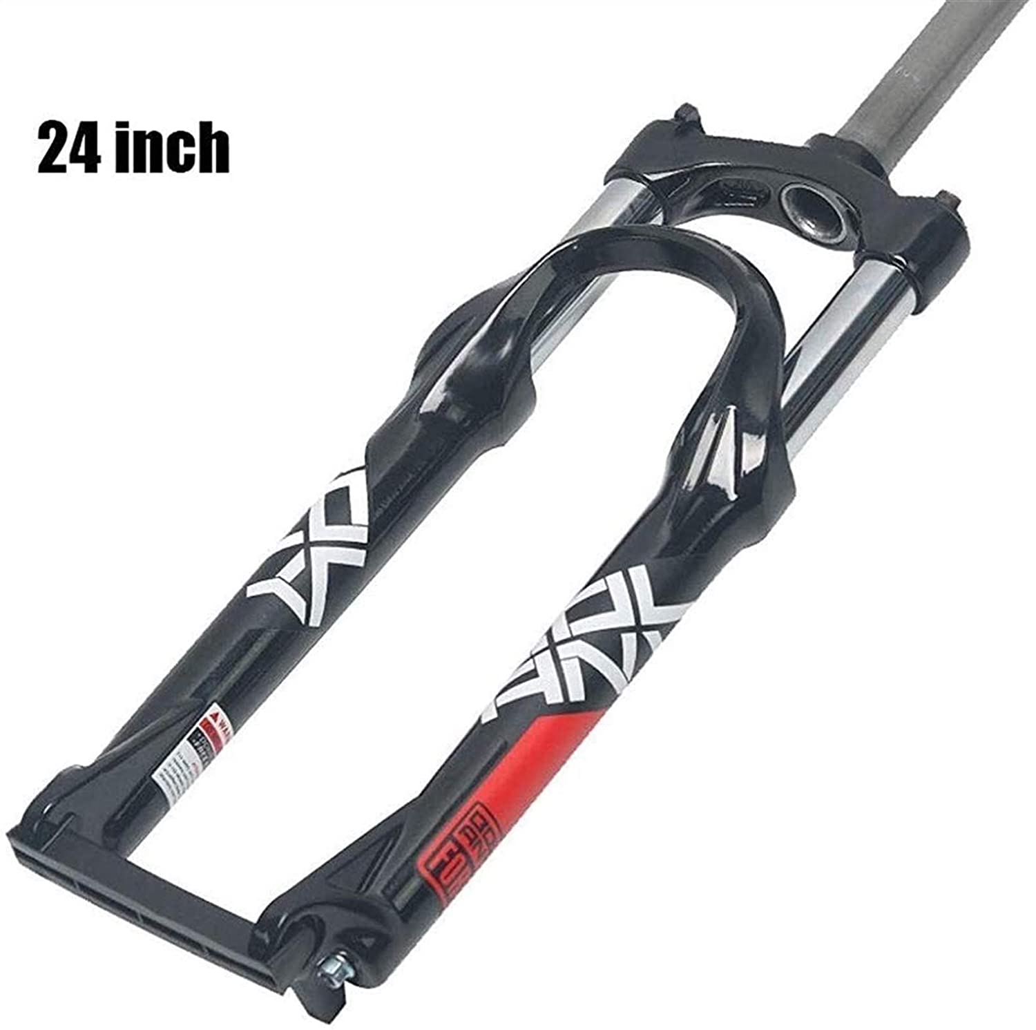 YYT Bicycle Fork 28.6 Mm Straight Tube Aluminum Alloy MTB Pneumatic Shock Absorber Disc Brake Travel 100mm,24 Inch Bike Suspension Fork