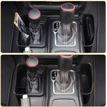 CheroCar JL JT Gear Storage Box Console Side Pockets Organizer Tray for Jeep Wrangler 2018-2019 JL JLU, for 2020 Jeep Gladiator JT, Interior Accessories, Black, 2Pack