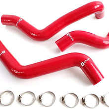 Silicone Radiator Coolant Hose Kit Clamps For Mazda RX-8 RX8 1.3L SE3P 13B-MSP R2 2003 2004 2005 2006 2007 2008 Red