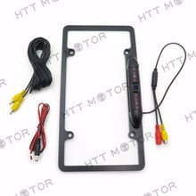 HTTMT MT371-030- HD Color CMOS Car License Plate Frame Mount Rear View Backup Camera 8 IR LED US