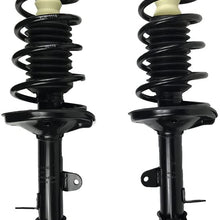 Younar 171954/171953 Pair Rear Complete Strut Shock Absorber Coil Spring Assembly for 1993-2002 Toyota Corolla