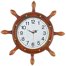 RAM Gameroom Products Outdoor Decor Large Captain's Wheel Clock