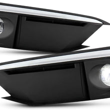 Fits 2019-2020 Honda Civic Coupe | Sedan LED Bumper Fog Lights Driving Lamp Pair Left+Right w/Switch Wiring Harness