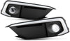 Fits 2019-2020 Honda Civic Coupe | Sedan LED Bumper Fog Lights Driving Lamp Pair Left+Right w/Switch Wiring Harness