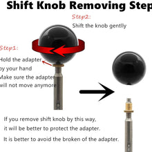 Top10 Racing Shift Knob Adapter kit Universal Car Gear Shifter Lever Round Ball Shape Black