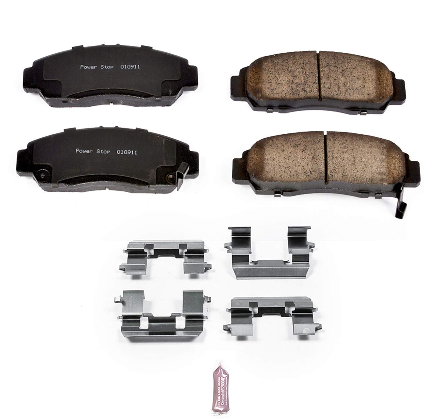 Power Stop 17-787, Z17 Front Ceramic Brake Pads with Hardware
