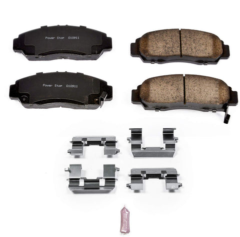 Power Stop 17-787, Z17 Front Ceramic Brake Pads with Hardware
