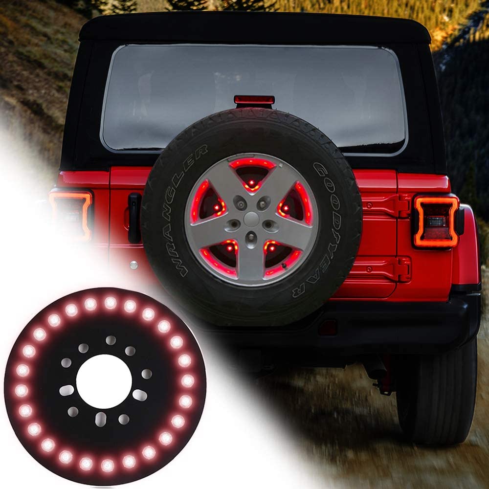 RT-TCZ for Jeep Wrangler Spare Tire Brake Light Rear Tail Light Third 3rd Brake Light for Jeep Wrangler JK JKU JL JLU Unlimited Rubicon Sahara X Sport 2 Door or 4 Door 2007-2020