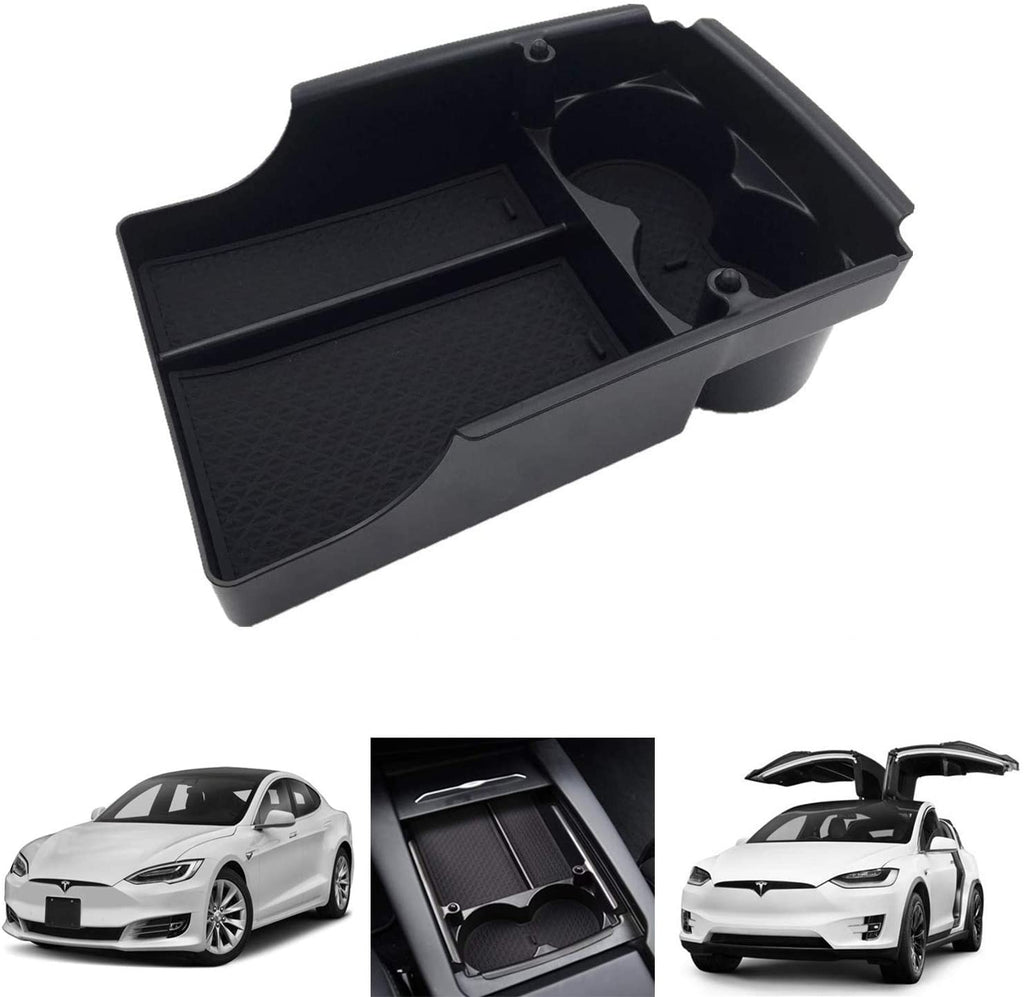 SPAUTO Tesla Model S/Model X Center Console Organizer, Armrest Storage