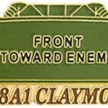 Claymore Mine Pin 1"