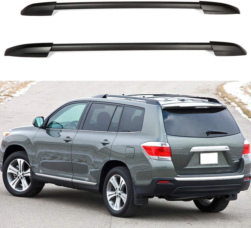 ECCPP Roof Rack Side Rails Compatible with Toyota Highlander 2008-2013 Cargo Racks Rooftop Luggage Canoe Kayak Carrier Rack - Max Load 150LBS Kayak Rack Accessories