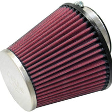 K&N Universal Clamp-On Air Filter: High Performance, Premium, Replacement Filter: Flange Diameter: 2.375 In, Filter Height: 4.34375 In, Flange Length: 0.75 In, Shape: Round Tapered, RC-8490