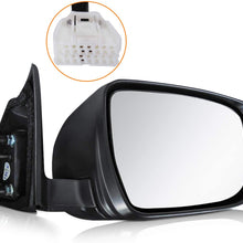 CTCAUTO Right Side View Mirror Passenger Side Mirror Compatible with 2017-2019 Nissan Rogue 2018 Nissan X-Trail Power Heating Manual Folding 8K0949112E