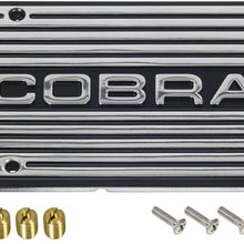 Air Conditioner Compressor Cover Plate York-Tecumseh Fairlane Mustang Torino Polished Aluminum COBRA Logo (484COBP)